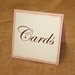 Wedding Cards Sign - Blush