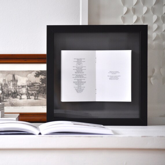 Favourite Song Framed Picture/ Wedding Song Lyrics/ His Favourite Song/ Wedding, Anniversary, Birthday Gift