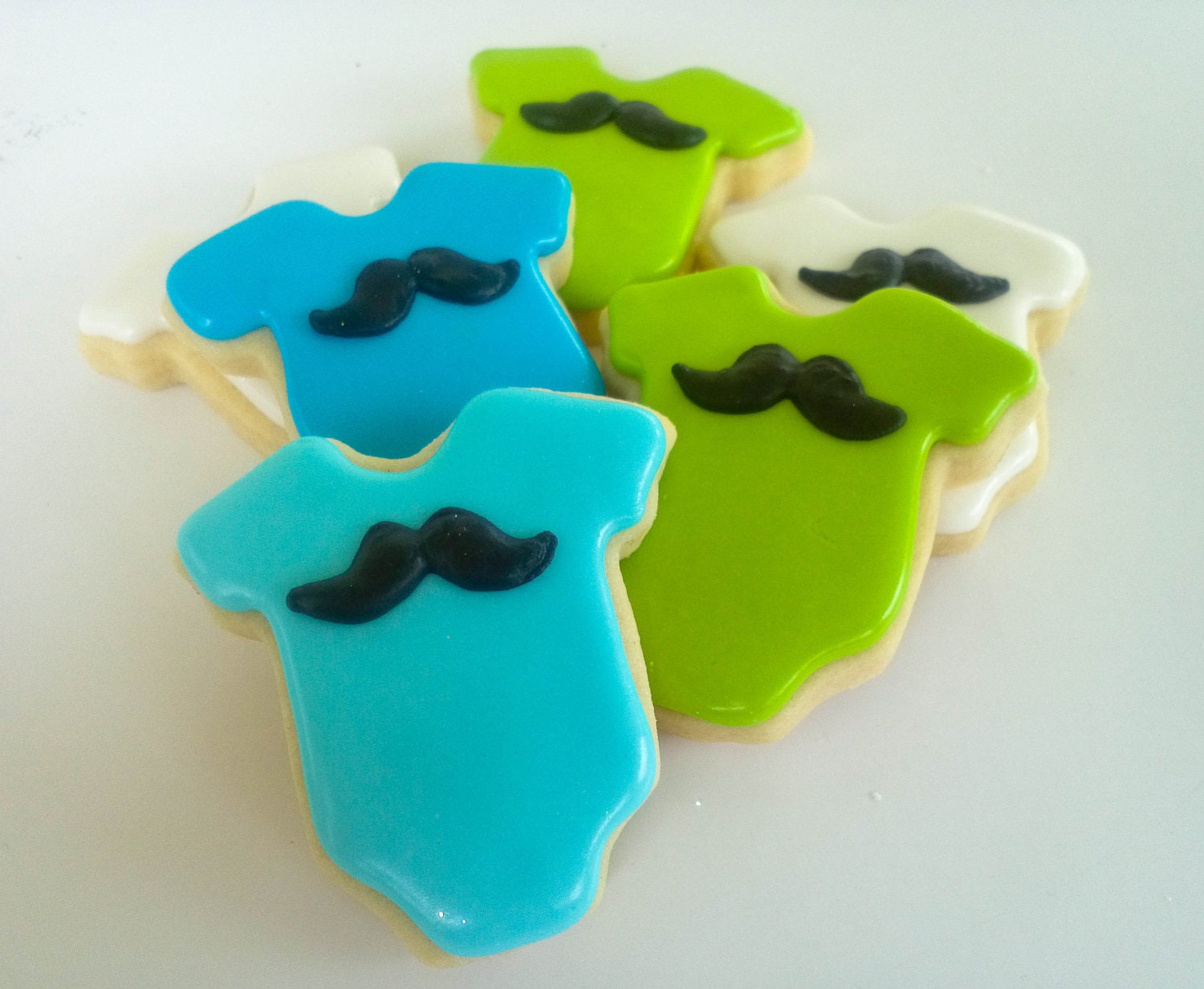 Mustache Onesie Cookies- 2 Dozen
