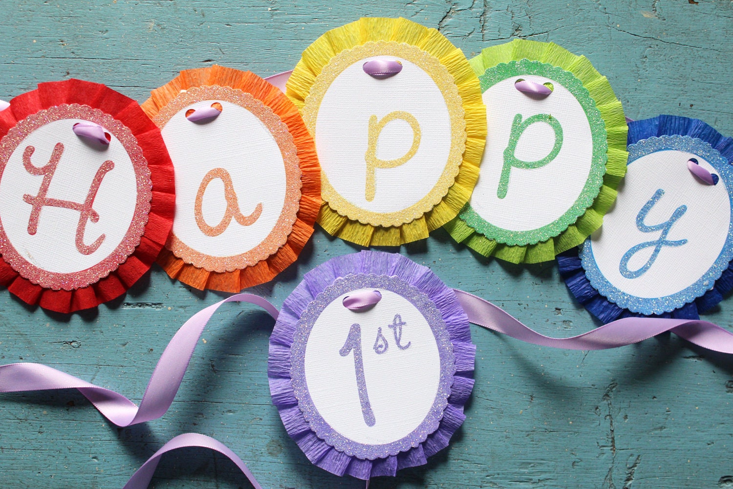 Rainbow Letter Garland