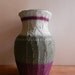Vase / Purple and Gray Vase / Purple Home Decor / made to order / home and garden