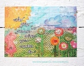 8 unique mixed media Postcards / 8 unieke mixed media ansichtkaarten