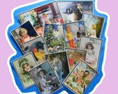 13 Thank You Cards. BUY up to 4 SETS of 13 Vintage Children and Fairies Thank You Tags. 3369