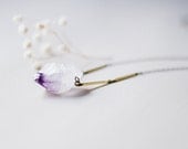 Amethyst or Citrine necklace - RoseAndAnchor
