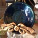 Art Dish Midnight Blue Iridescent Fused Glass - Home Decor
