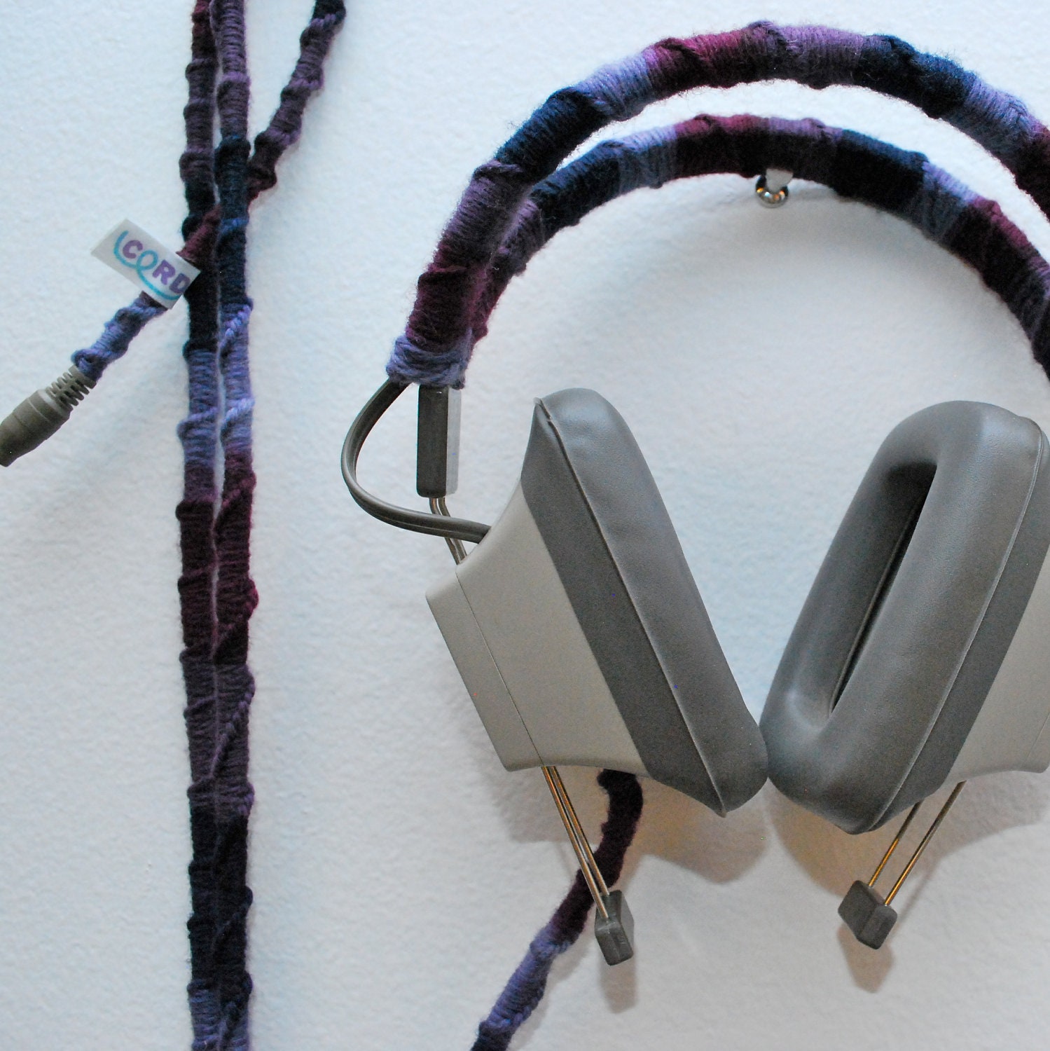 OOAK Vintage Headphones in Galaxy