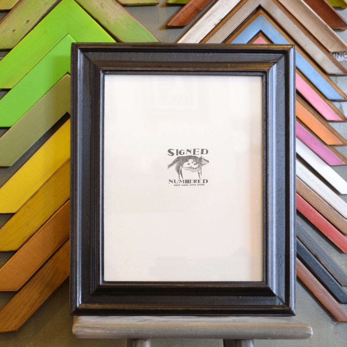 8.5 x 11 Letter-Size Picture Frame in Diplomat Style and Color OF YOUR CHOICE