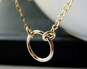 Eternity Ring Necklace - 14K Goldfilled