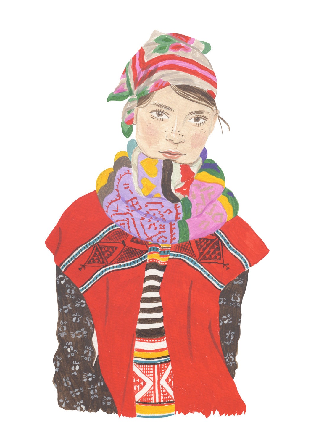 Fine art print -- Around the world in an outfit