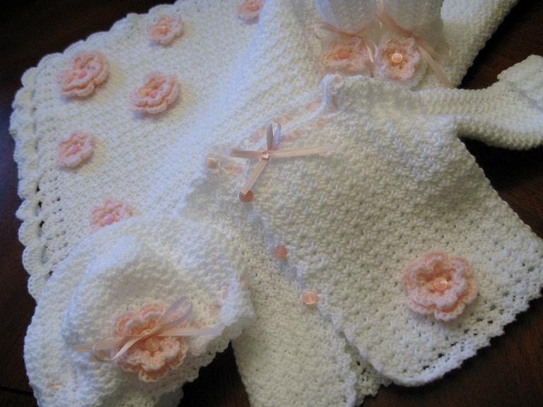White Newborn Baby Girl Layette MADE TO ORDER
