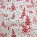 Japanese Cotton Print Fabric - Daiwabo, Half Yard - Christmas Red - NT401