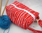 Red and White Box Bag