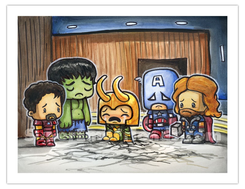 Super Emo Woeki and Abengers 8.5x11