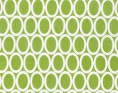 Ovals from Remix by Ann Kelle and Robert Kaufman, Ovals in Lime  FQ