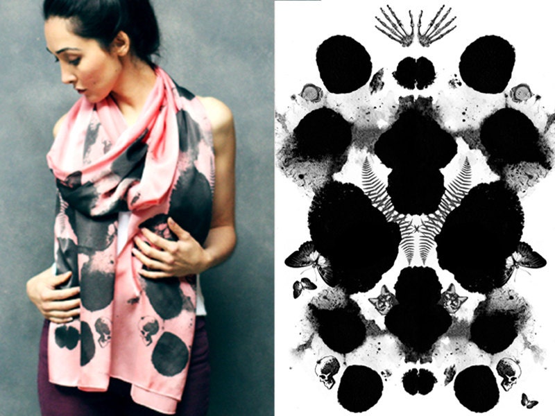 SILK SCARF - Rorschach
