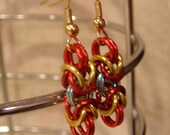 Iron Man Chainmaille Earrings