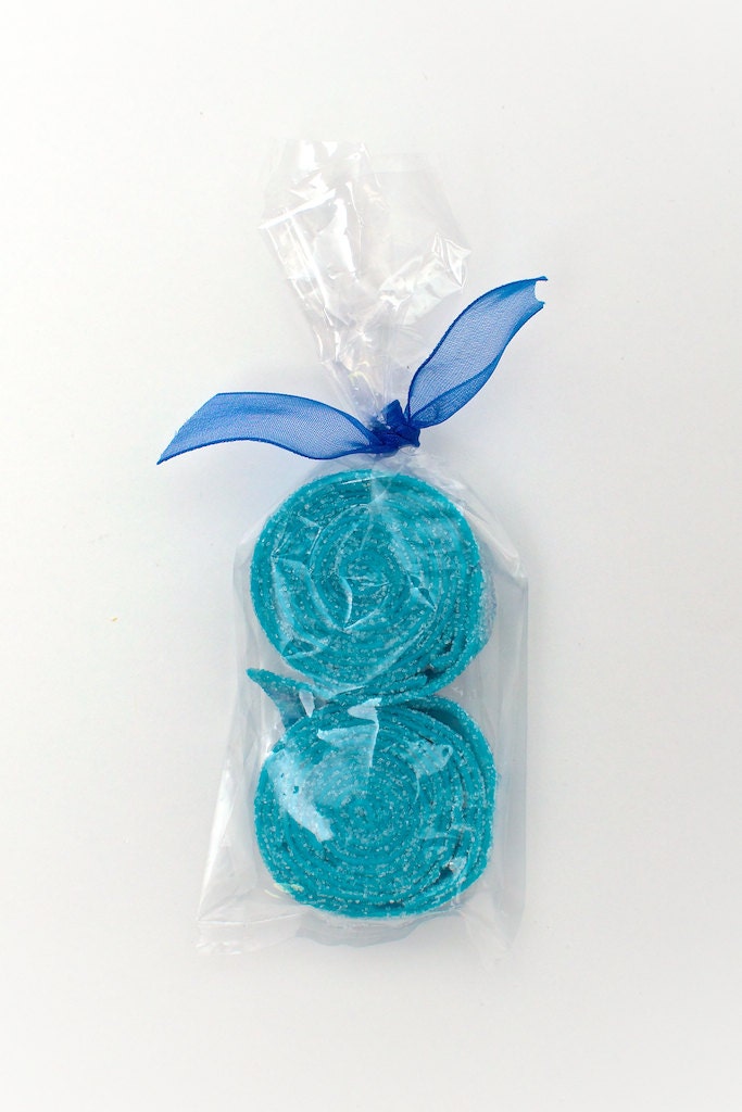 12 Sour Swirl Blue Party Favors