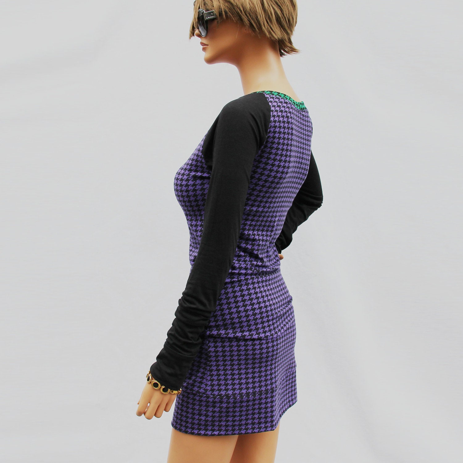 Color block mini dress day dresse party dresse vintage style dress DD-C