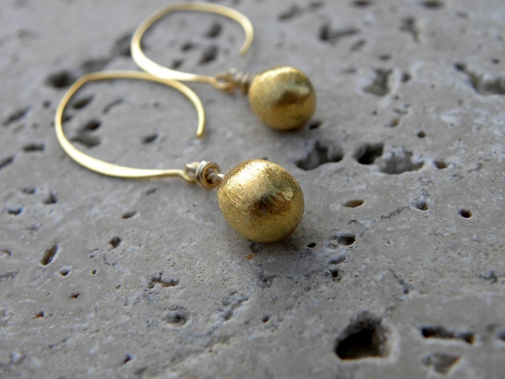 Sterling Silver Gold Filled Long Earrings Teardrop