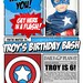 Avengers Invitation With photo, Birthday Party Custom Printable Digital File Super Hero Spiderman Superman Batman Superhero