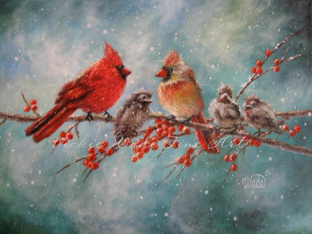 Birds In Snow