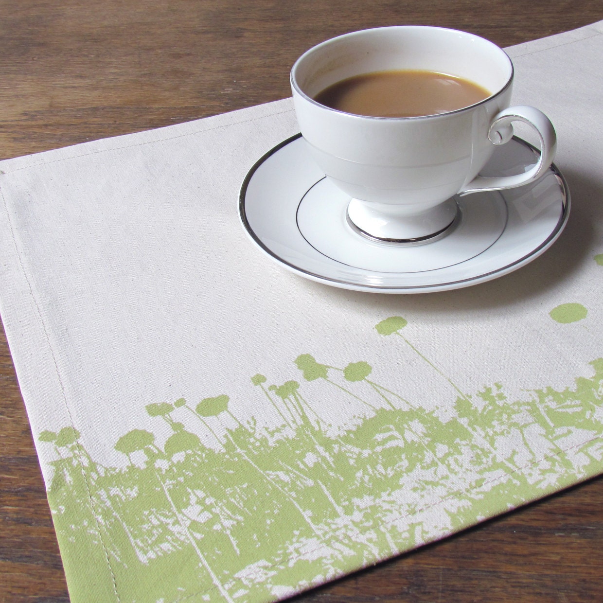 High Line Placemats in Citrus on Cream, Set of 4 - KayeRachelle