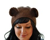 Teddy Bear Crocheted Winter Headband - Pick your color