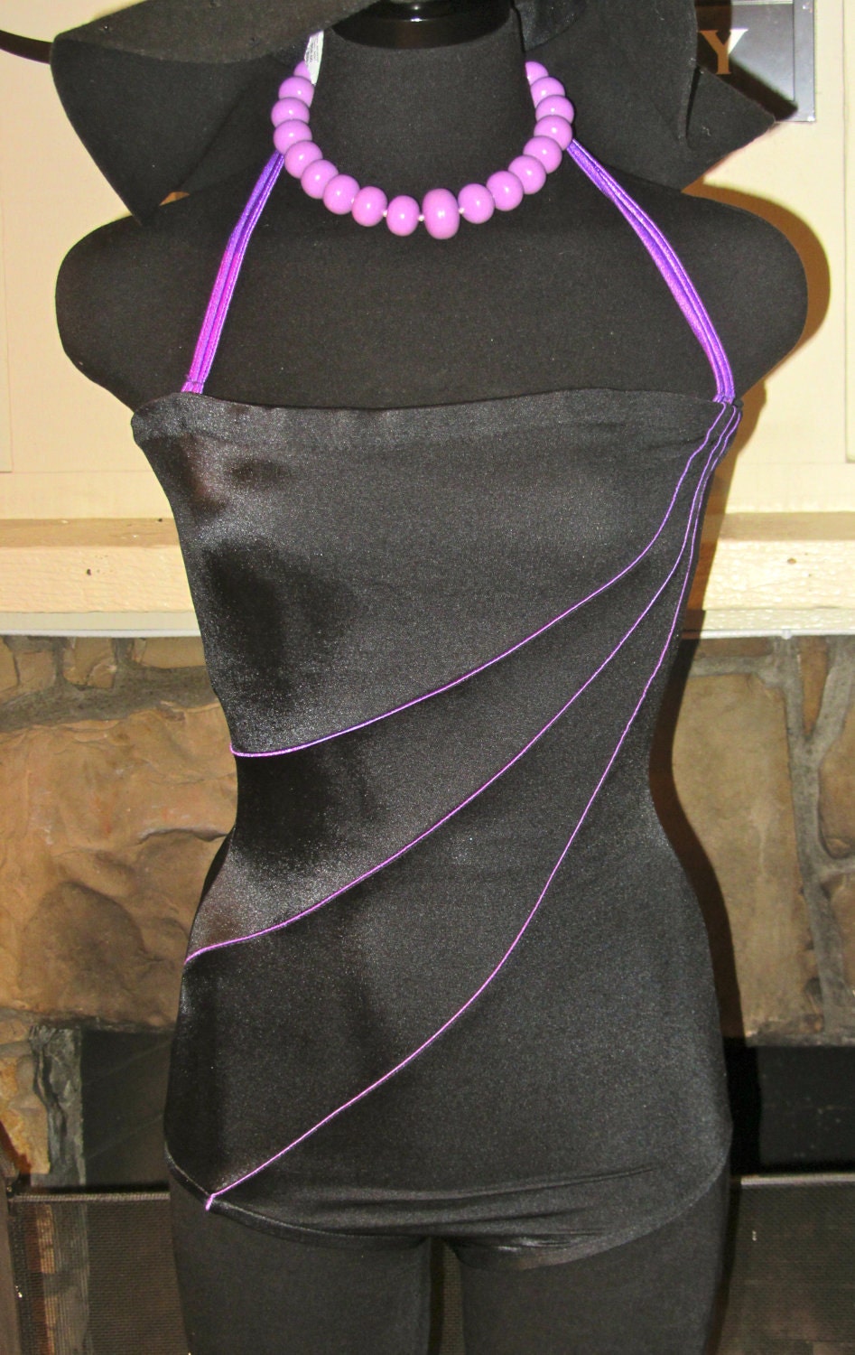 1970s Rose Marie Reed tube top swimwear