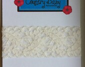 Ivory Lace Garter...Wedding Garter...Lace Garter...Simple Lace Garter...Dainty Lace Garter...Hand Sewn
