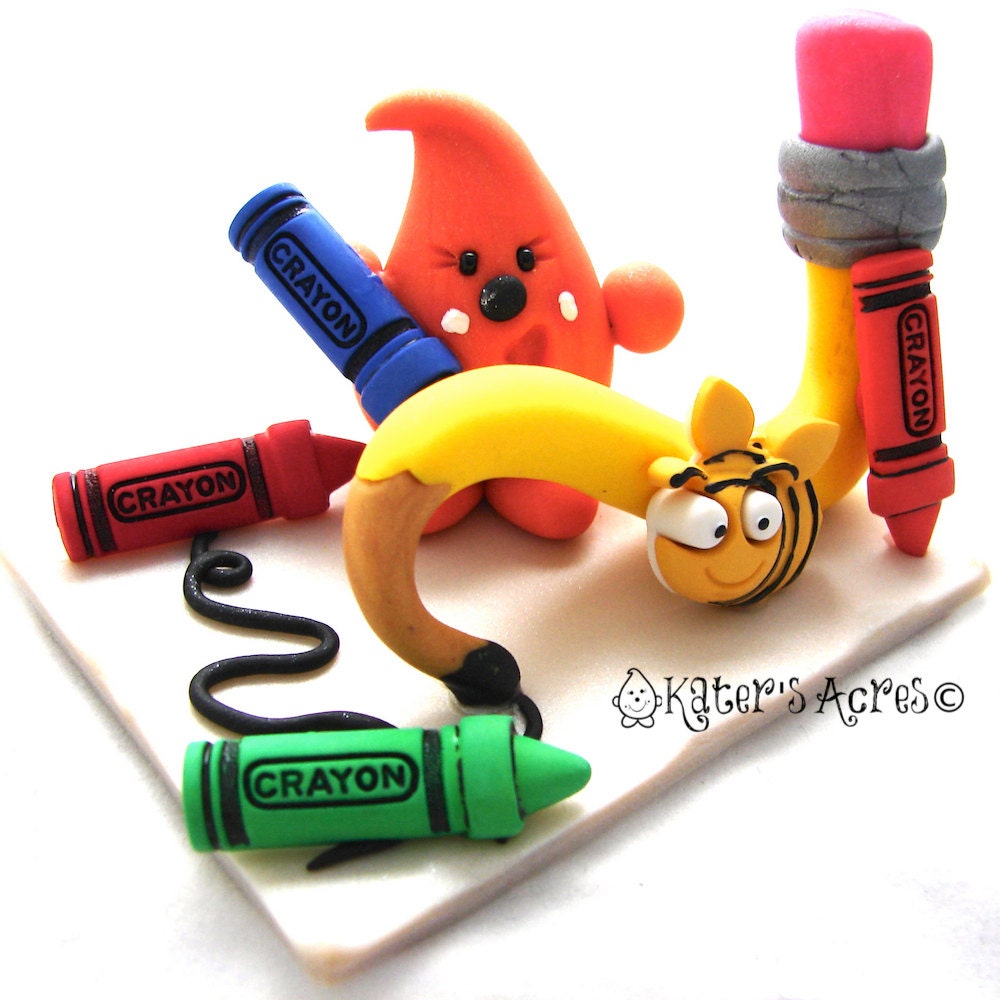 Back to School PARKER - Polymer Clay Character - Limited Edition