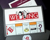 Pocket Monopoly - Monopoly Board Game Themed Wedding Invitation SAMPLE