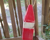 OOAK Reclained Distressed Wood Buoy. Nautical Decor. Beach Decor. Lake Decor