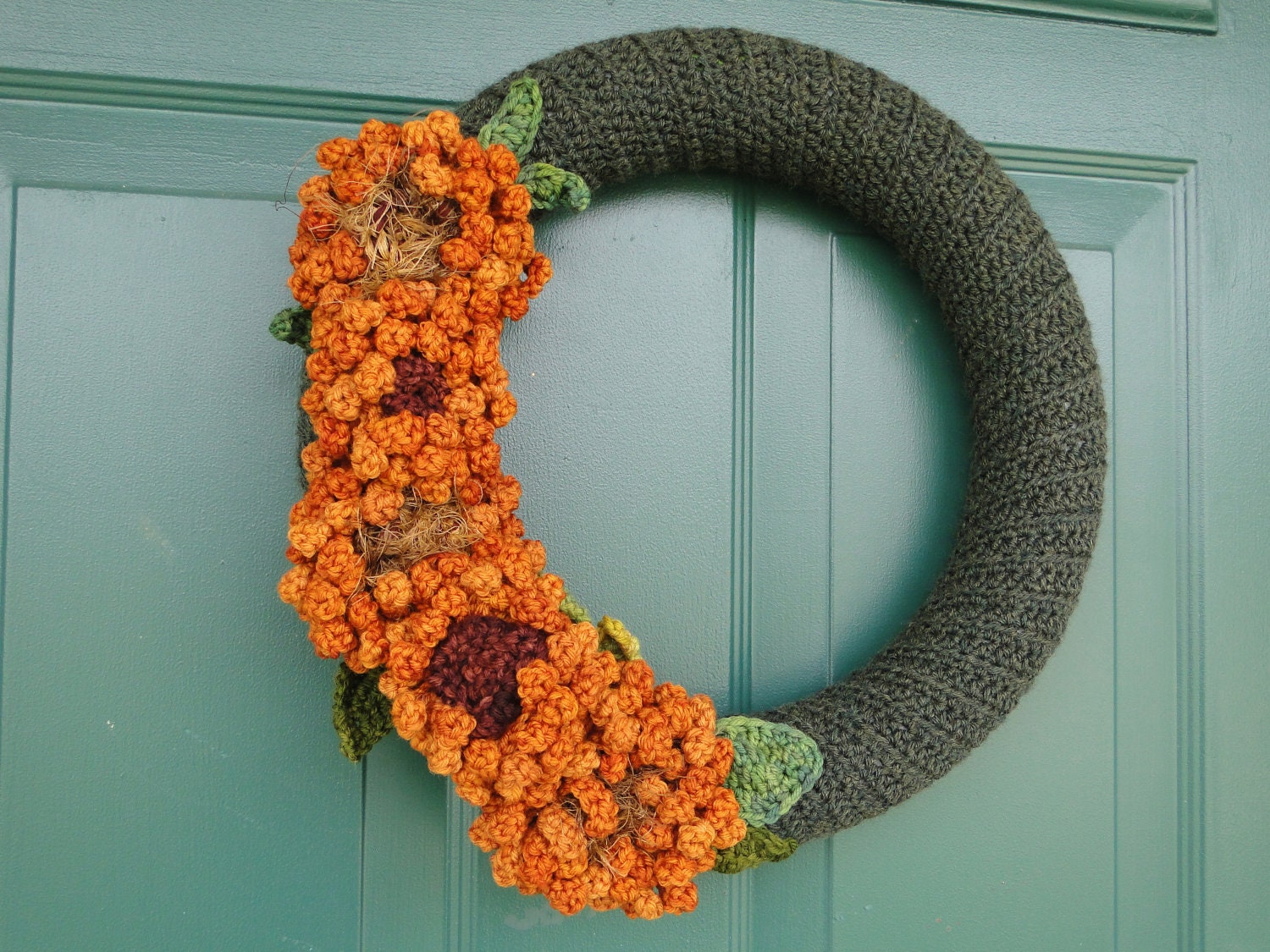 Sunflower Wreath Crochet Pattern (PDF)