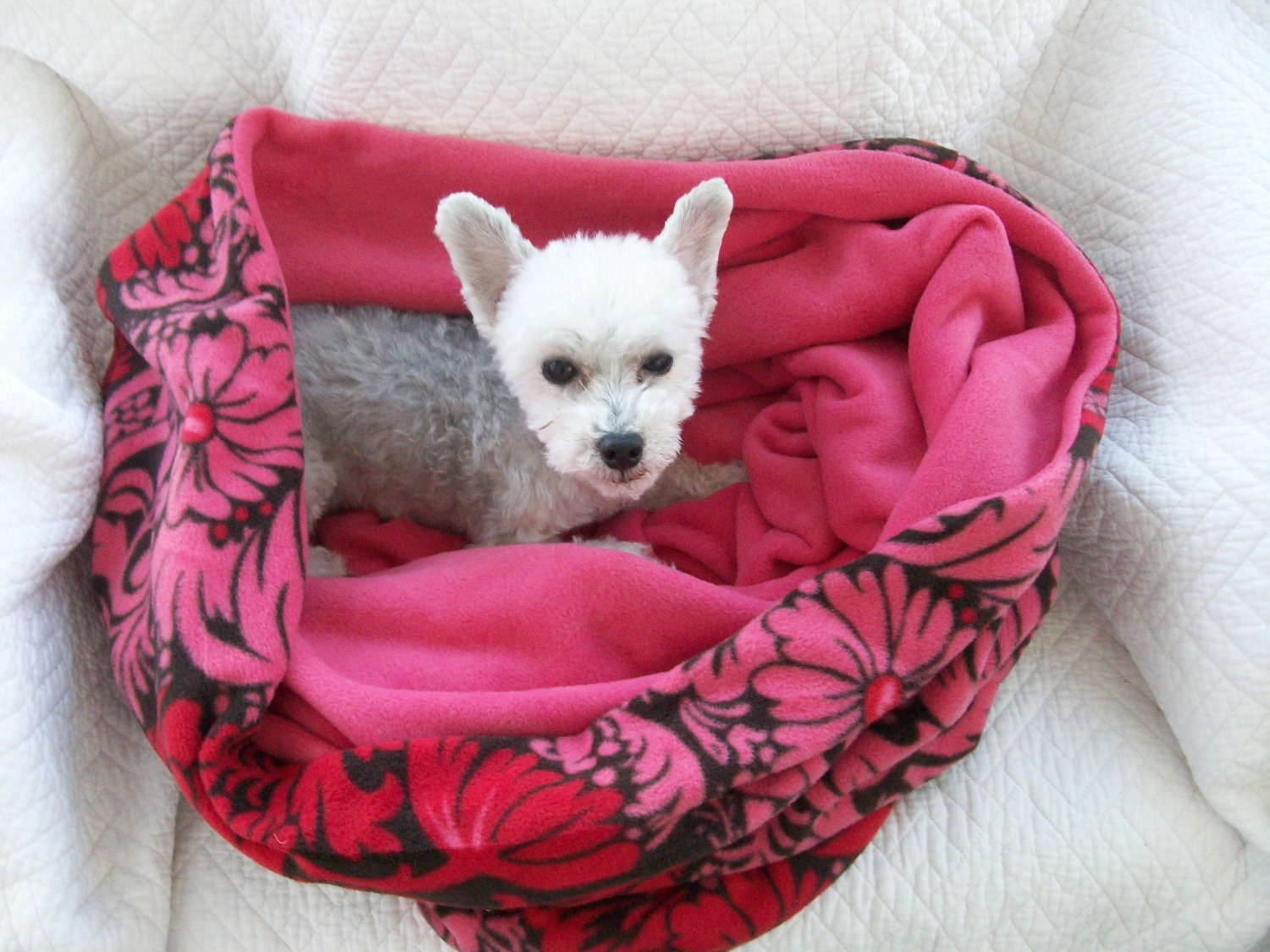 Extra Large Dog Cat Slouch Bed Custom Made for dogs or cats Fleece Bed Ready to ship