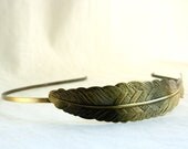 EVA Antique Bronze Feather Chevron Headband
