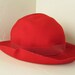 Vintage 1950's Red Felt Hat