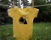 Rock Me Mama - Yellow Onesie - size 3-6m OR 6-12m - Bob Dylan