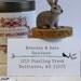 Custom Rubber Stamp - Eco Mount Address Stamp - Type & Bird