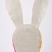 Girl with Rabbit Ears Portrait Mixed Media Clay Wall Art Drawing - Boyish Sylvie