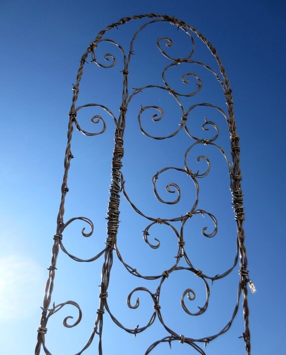 Spirals Galore Barbed Wire Spirilian Trellis