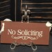 No Soliciting Sign Handpainted Wood Sign/Decorative Sign/ YOU Choose Color