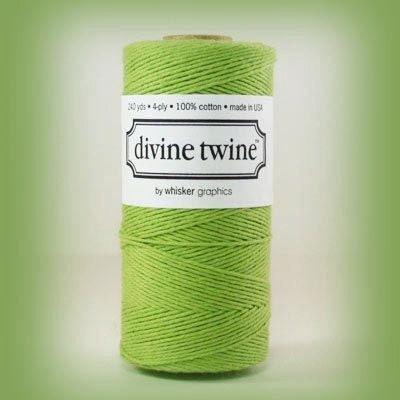 NEW- Solid GREEN Divine twine - Shipping -50 yards-bakers twine- Brand New Divine Twine -Color Green- SALE- Shipping 1.99