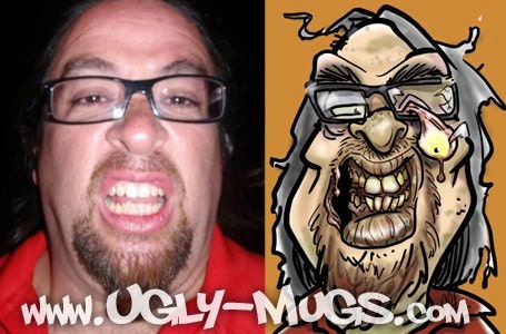 Custom ZOMBIE Caricature Portrait - Walking Dead, Macabre, Horror, Terror, Day of the Dead, Dia de Los Muertos