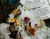 Pavo Real Apothecary Herbal Bath Tea Salt 5.oz Jasmine,Strawberry Isolate,Honeysuckle, Orris Root, Orange,Vetiver, Bergamot,Clove,Patchouli