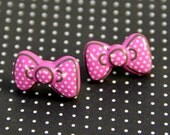 Hello Kitty Polka Dot Bow Earring Posts