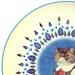 Heather, School Portrait - Altered Vintage Plate, large