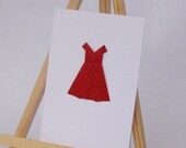 Origami Card - Party Dress - Blank C6 Size