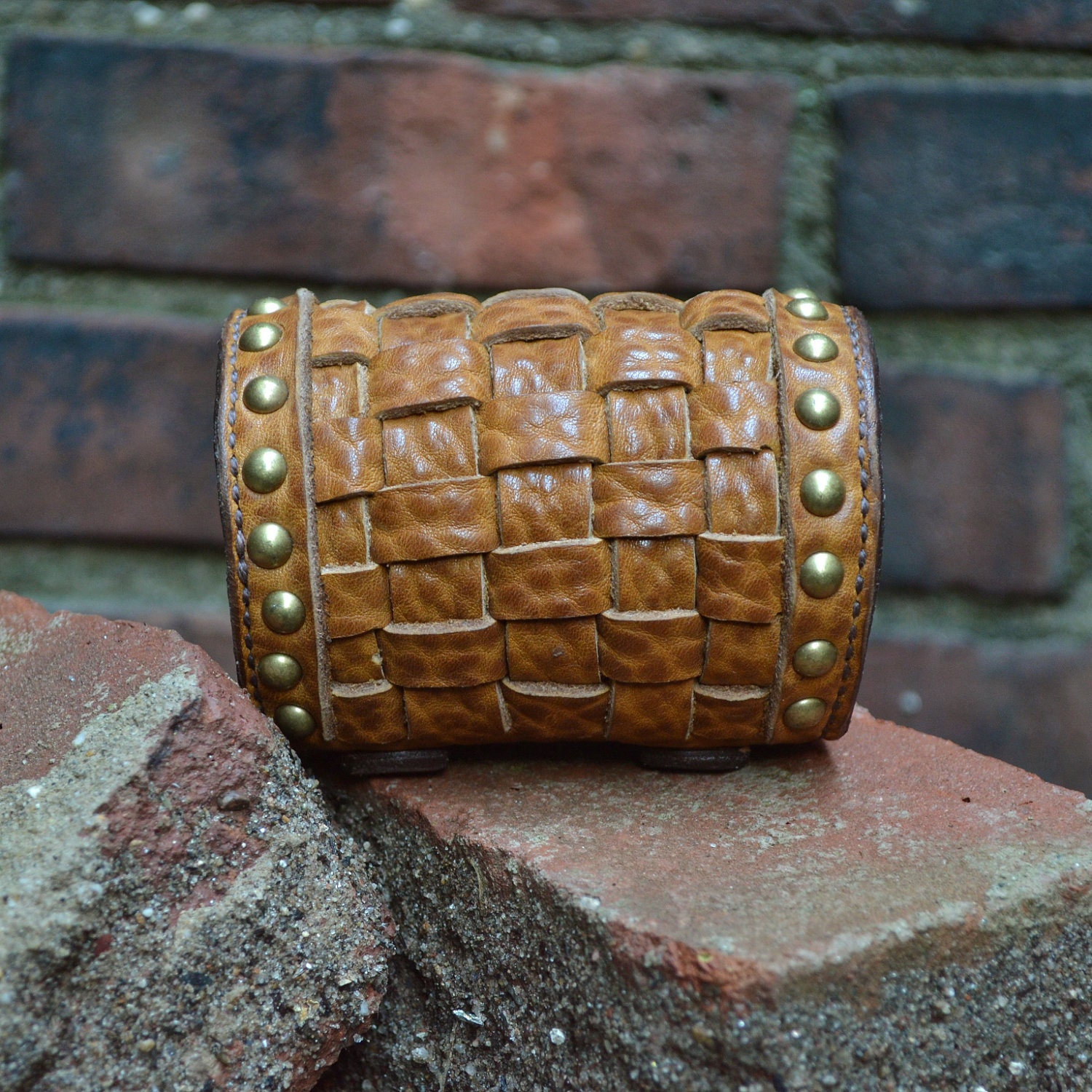 Brown Leather Cuff
