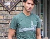 Portland Bridges Hand Screen Printed Mens Tee