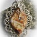 Mexican Crazy Lace Agate Gem Stone Wire Wrapped Pendant